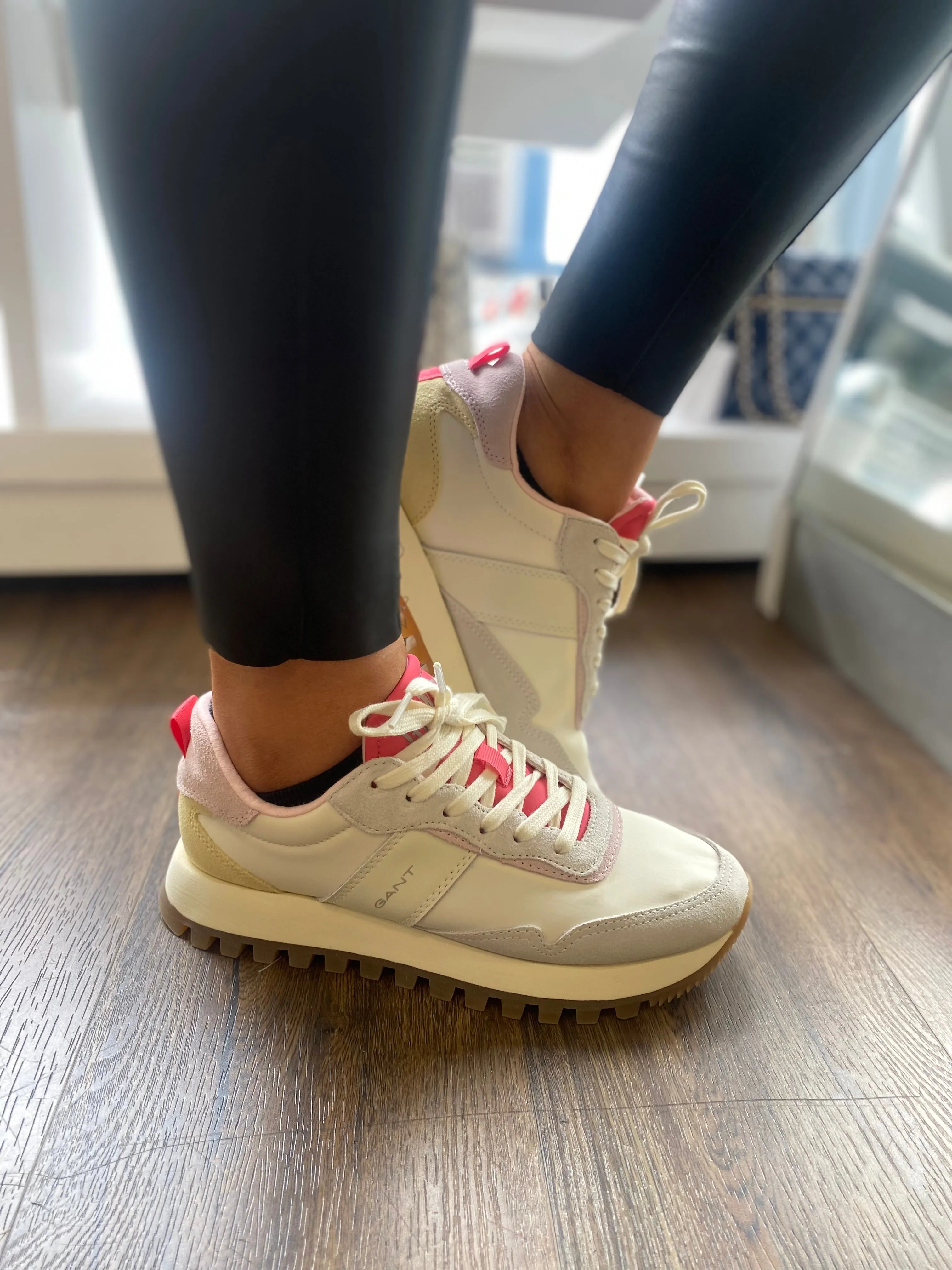 Gant Caffay Leather Suede Trainer - Pink