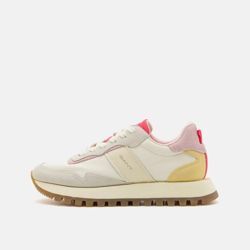 Gant Caffay Leather Suede Trainer - Pink