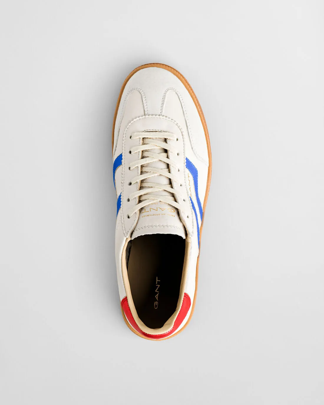 Gant Cuzima Metallic Leather Suede Trainer