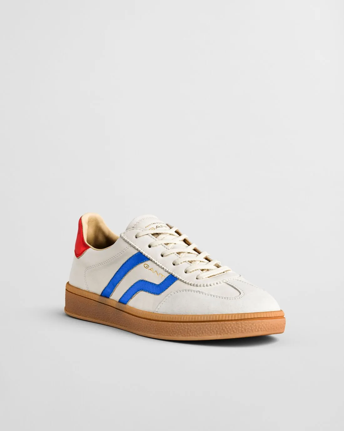 Gant Cuzima Metallic Leather Suede Trainer