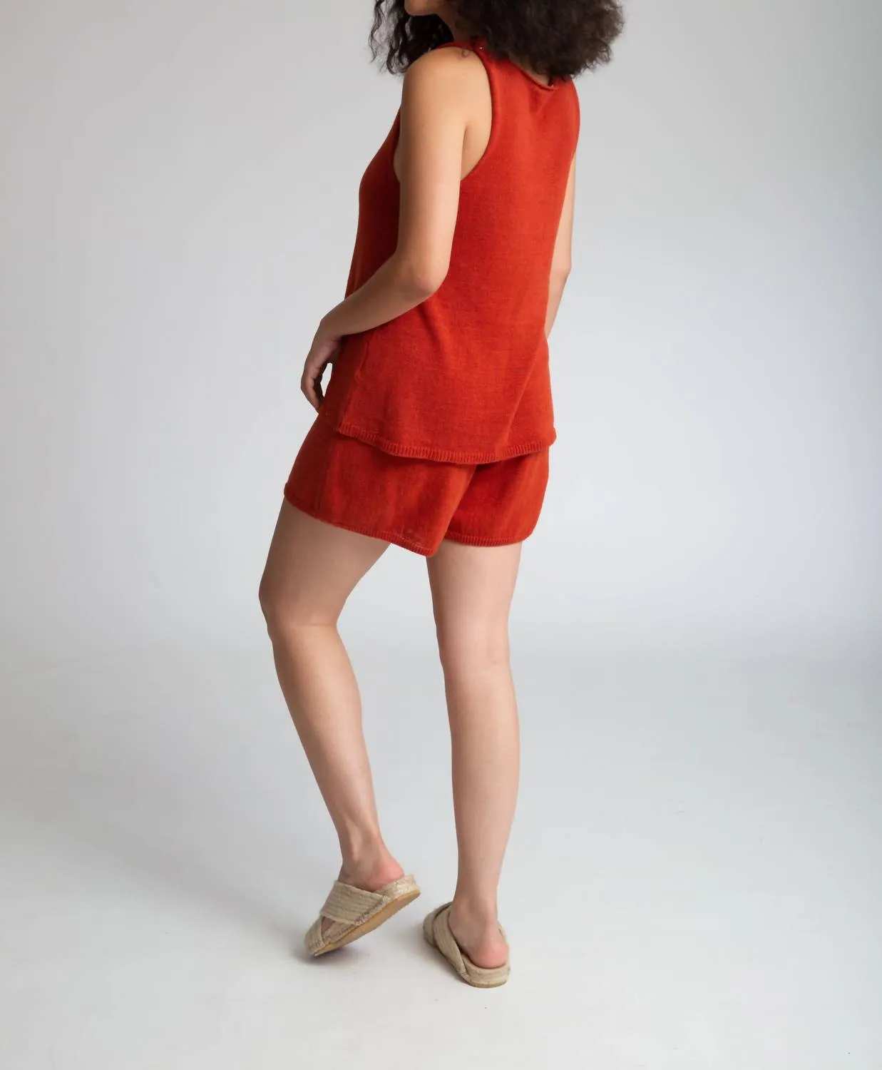 Gertie Organic Cotton Shorts In Clay