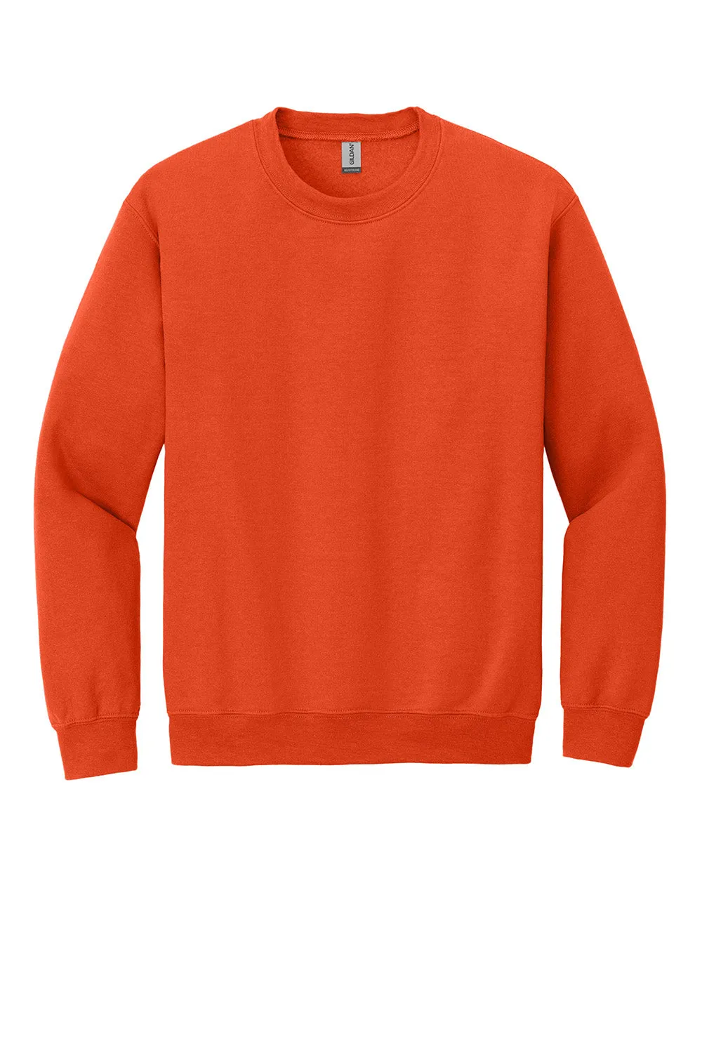 Gildan Mens Pill Resistant Fleece Crewneck Sweatshirt - Orange