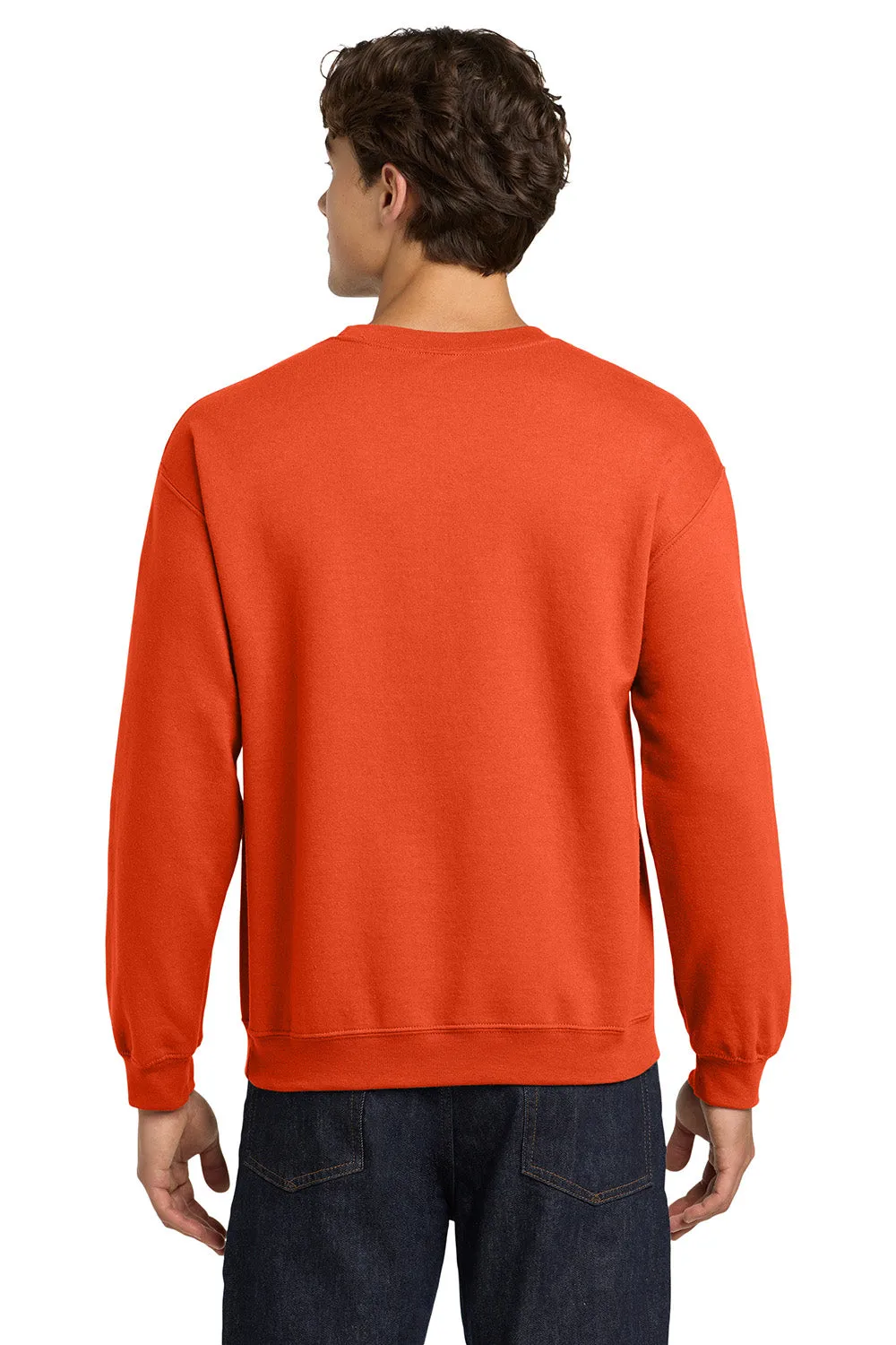 Gildan Mens Pill Resistant Fleece Crewneck Sweatshirt - Orange