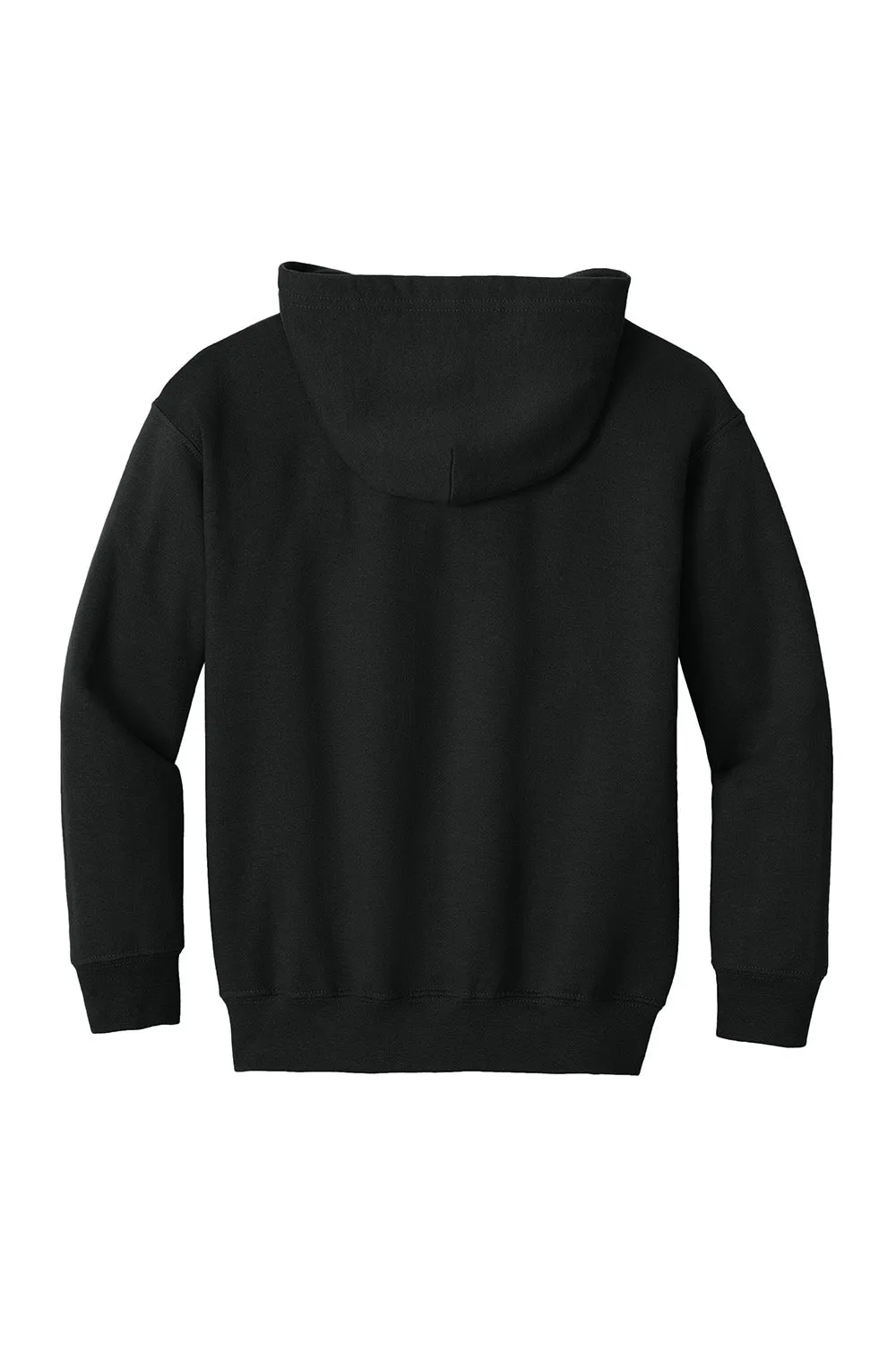 Gildan Youth Heavy Blend Full Zip Hooded Sweatshirt Hoodie w/ Pockets - Black