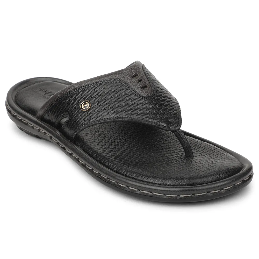 Healers Black Casual Slipper For Men ASL-3 By Liberty