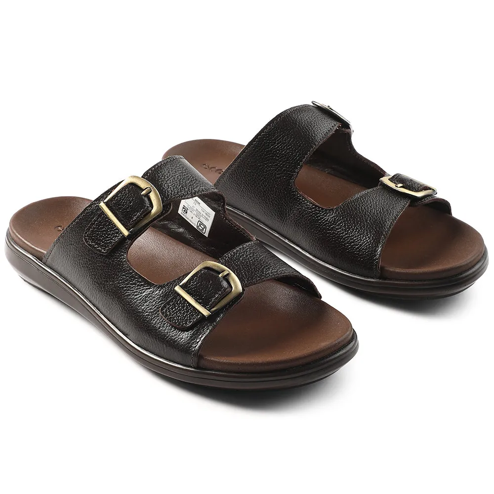 Healers Brown Casual Sandal For Men MDL-11E By Liberty