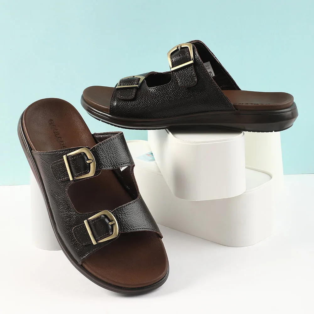 Healers Brown Casual Sandal For Men MDL-11E By Liberty