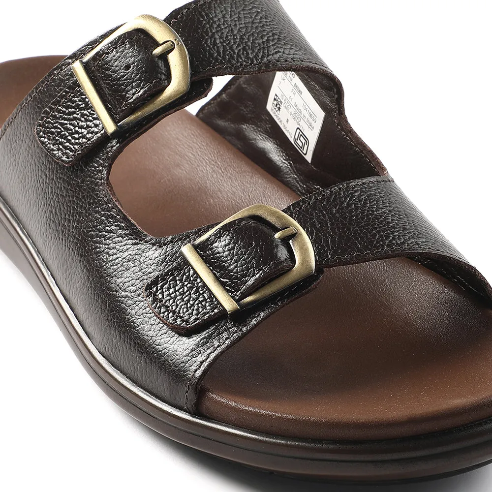 Healers Brown Casual Sandal For Men MDL-11E By Liberty