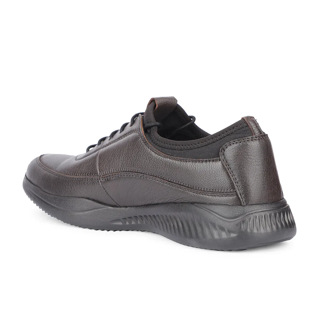 Healers Casual Brown Lacing Shoes For Men A576-07 By Liberty