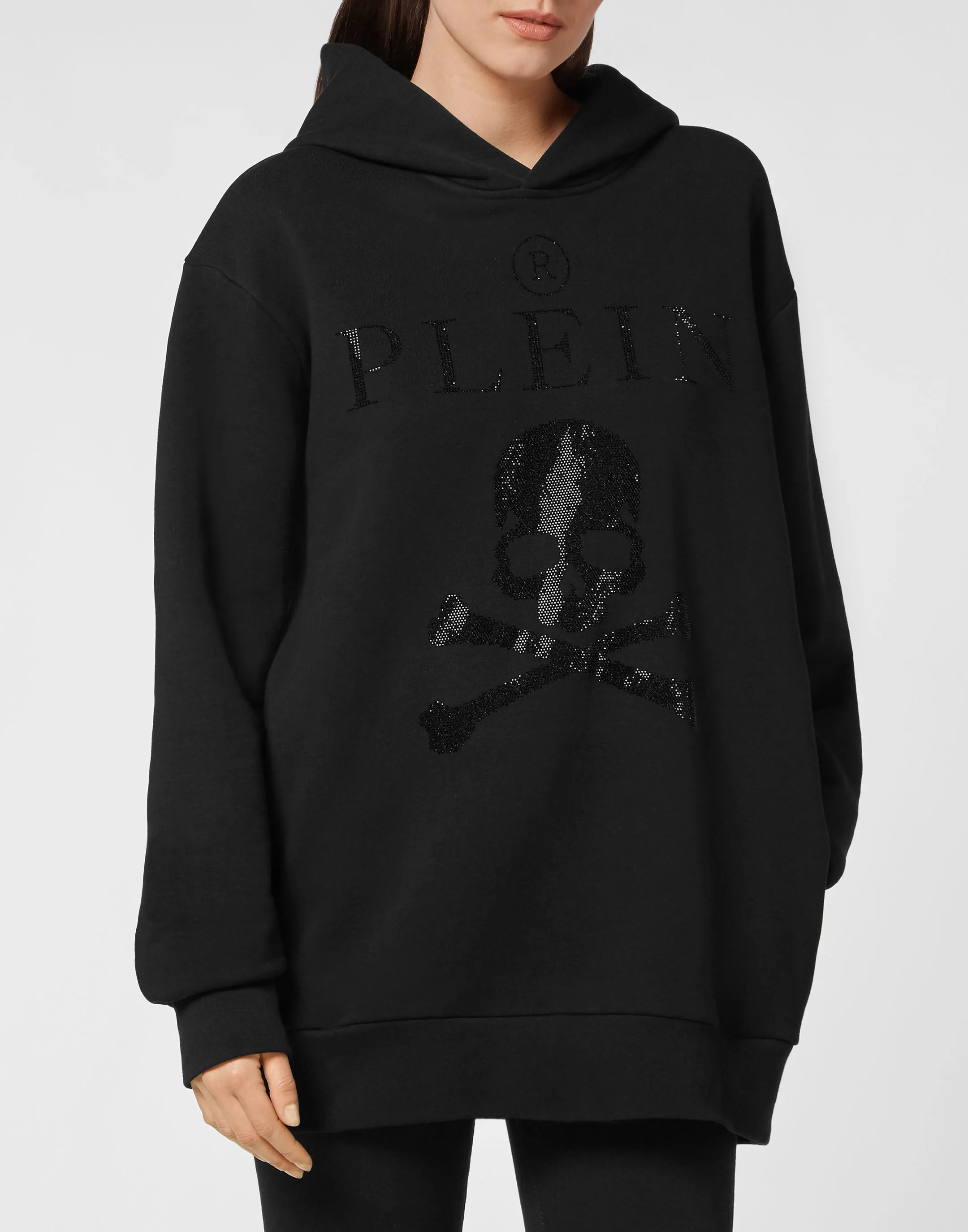 Hoodie Sweatshirt Crystal Skull