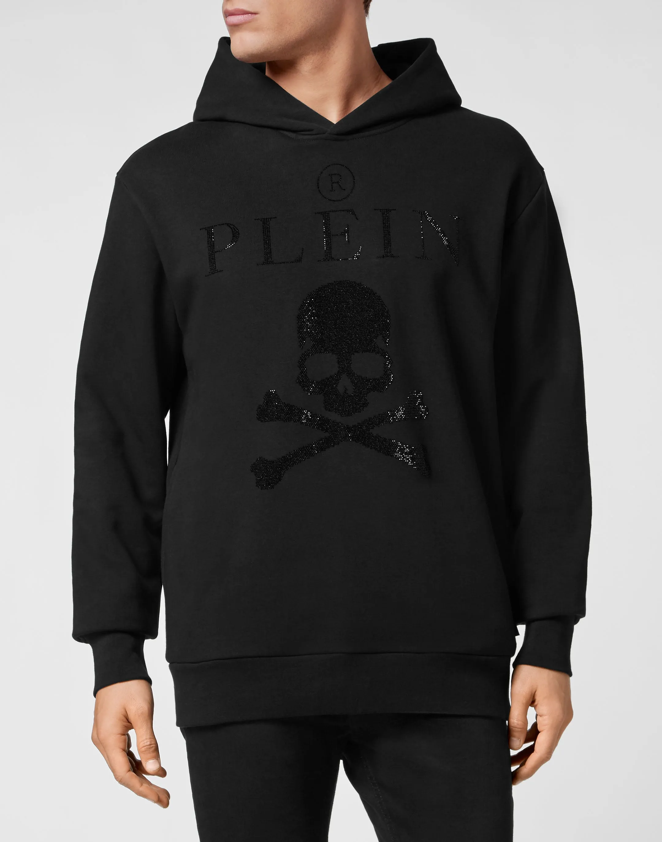 Hoodie Sweatshirt Crystal Skull