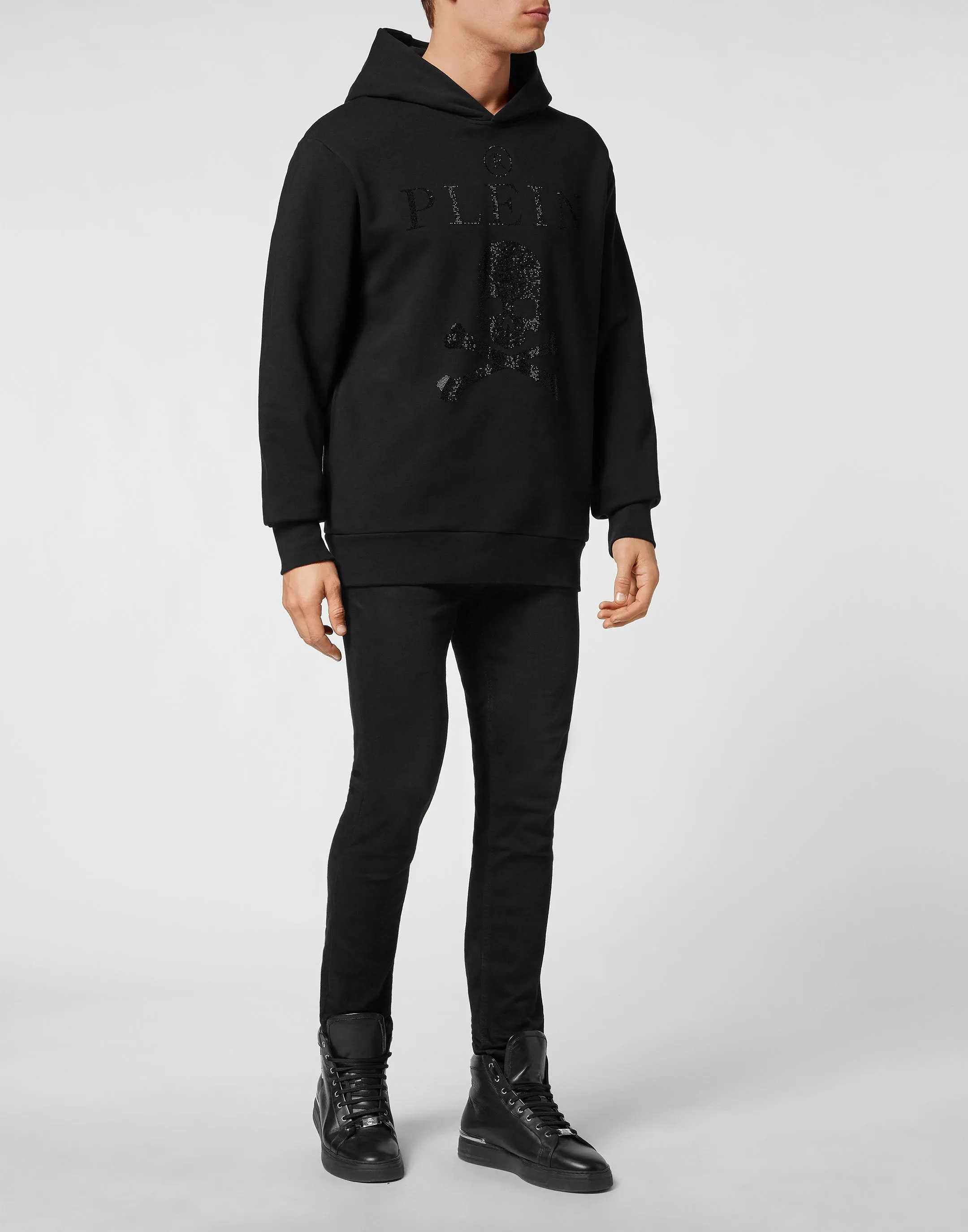 Hoodie Sweatshirt Crystal Skull