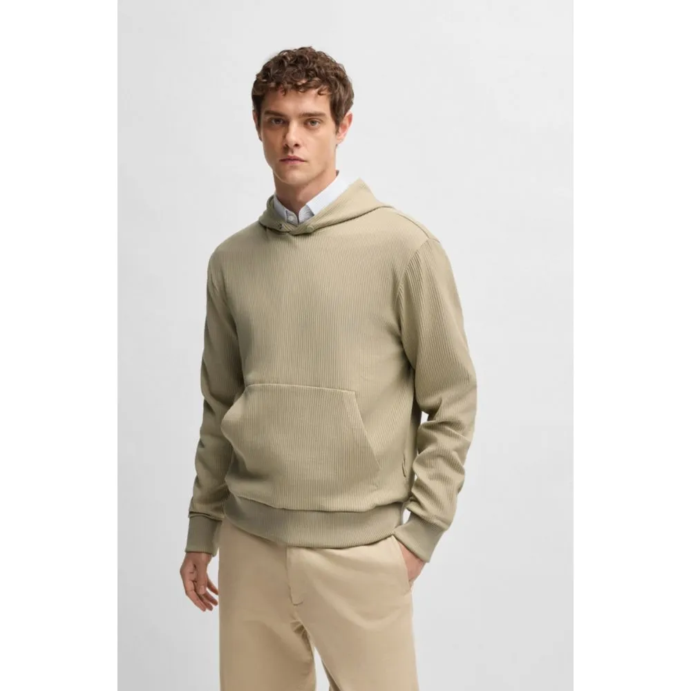 hoodie with striped structure