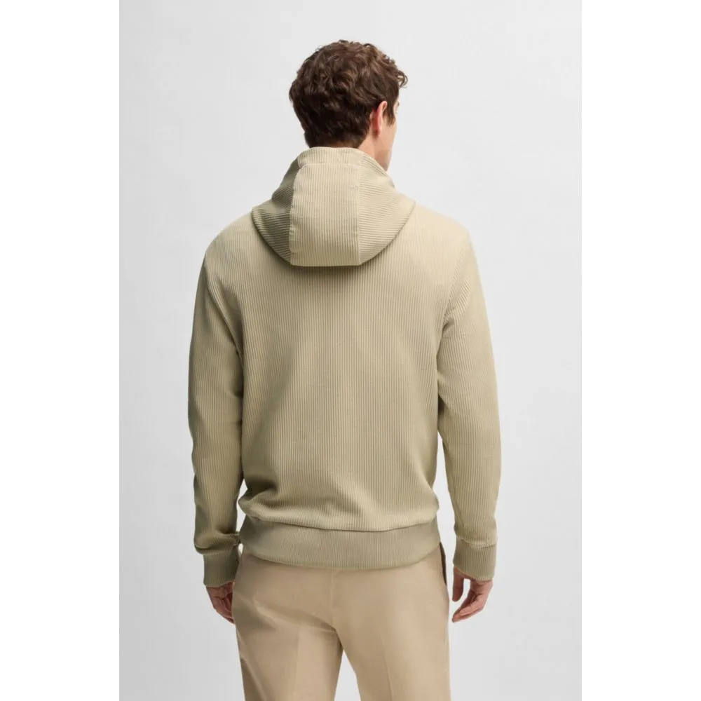 hoodie with striped structure