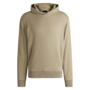 hoodie with striped structure