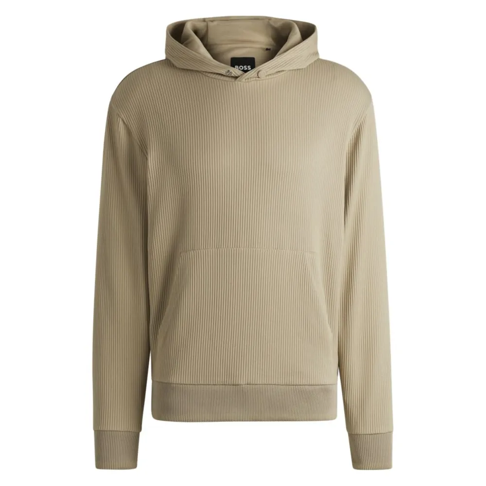 hoodie with striped structure