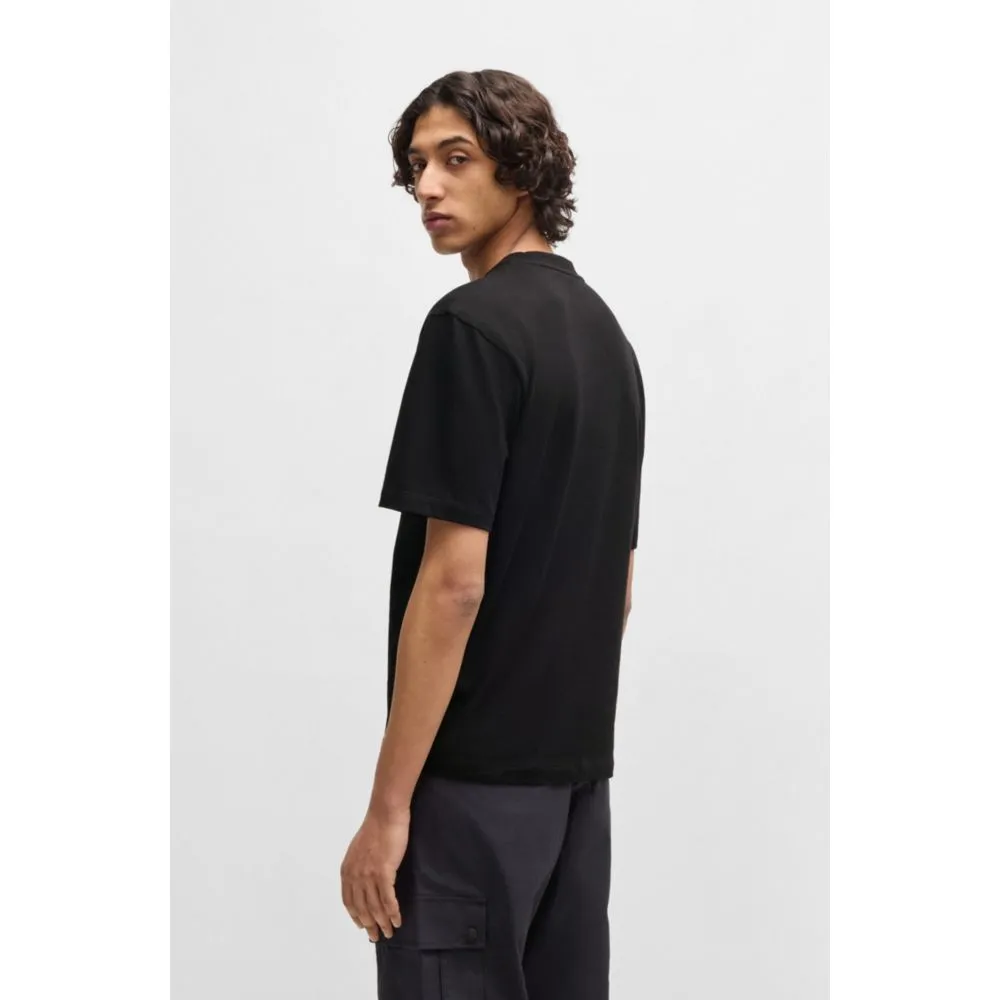 HUGO x RB cotton-jersey T-shirt with carbon stealth logo