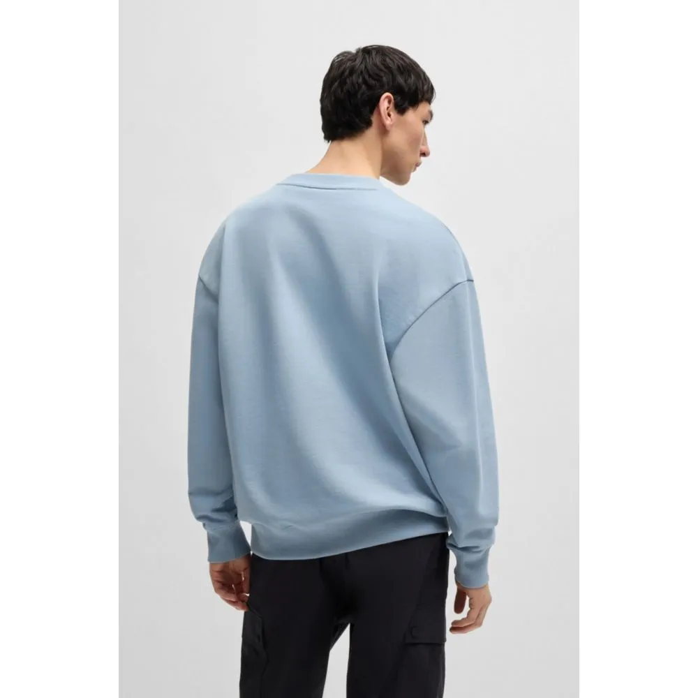 HUGO x RB cotton-terry sweatshirt with carbon stealth logo