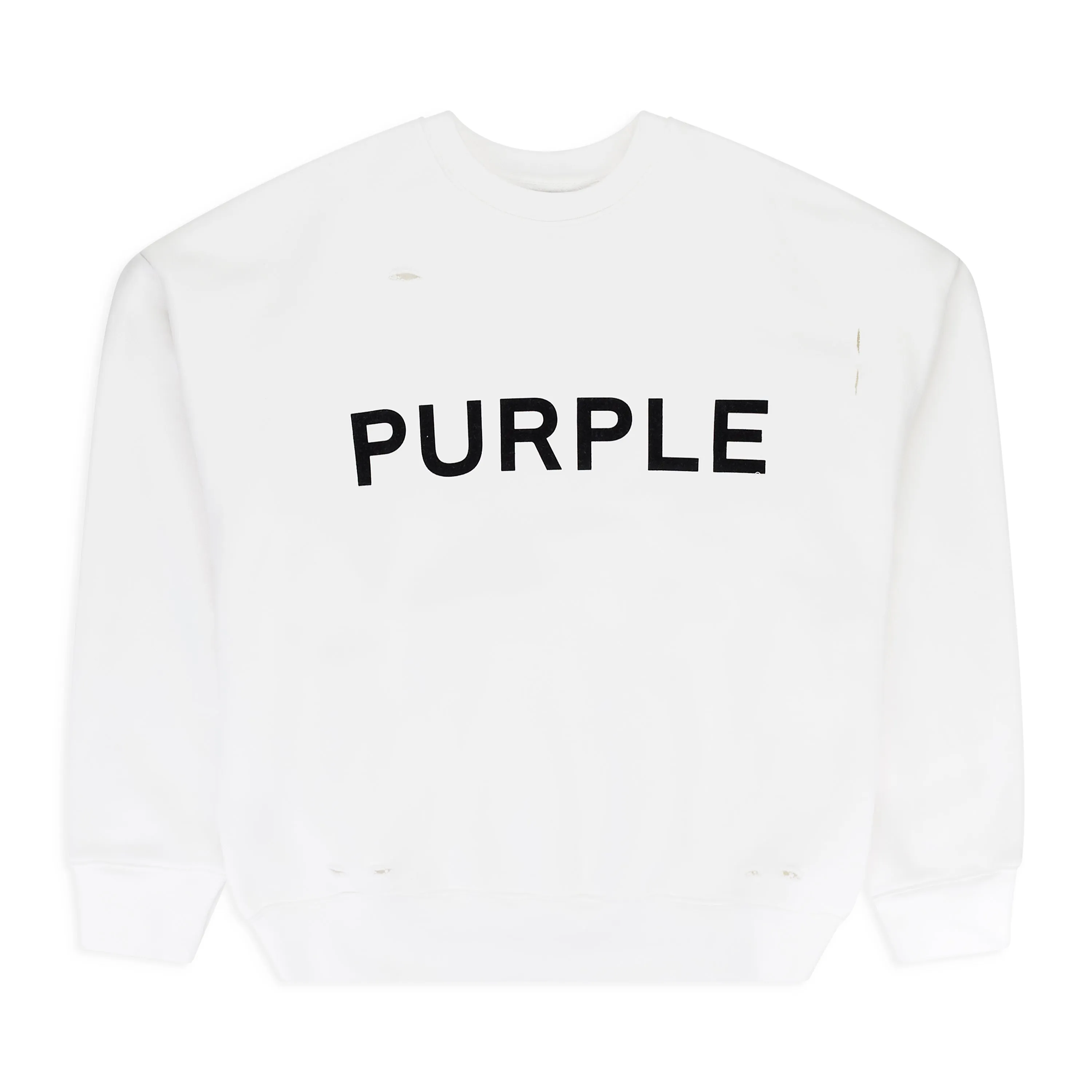 HWT FLEECE CREWNECK WHITE HOODIES & SWEATSHIRTS