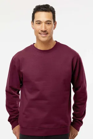 Independent Trading Company Mens Crewneck Sweatshirt - Maroon