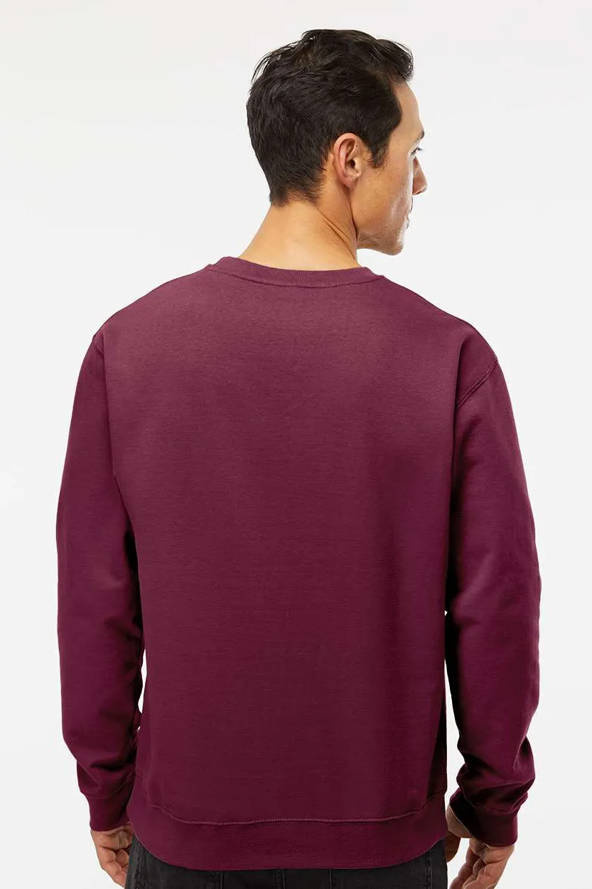 Independent Trading Company Mens Crewneck Sweatshirt - Maroon