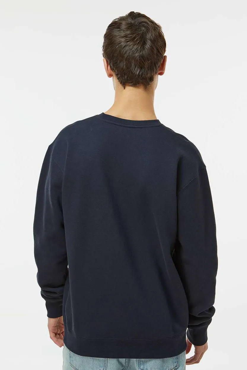 Independent Trading Company Mens Crewneck Sweatshirt - Navy Blue