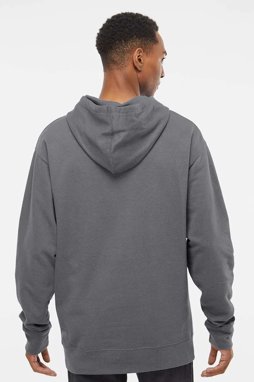 Independent Trading Company Mens Hooded Sweatshirt Hoodie w/ Pouch Pocket - Charcoal Grey