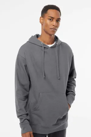 Independent Trading Company Mens Hooded Sweatshirt Hoodie w/ Pouch Pocket - Charcoal Grey