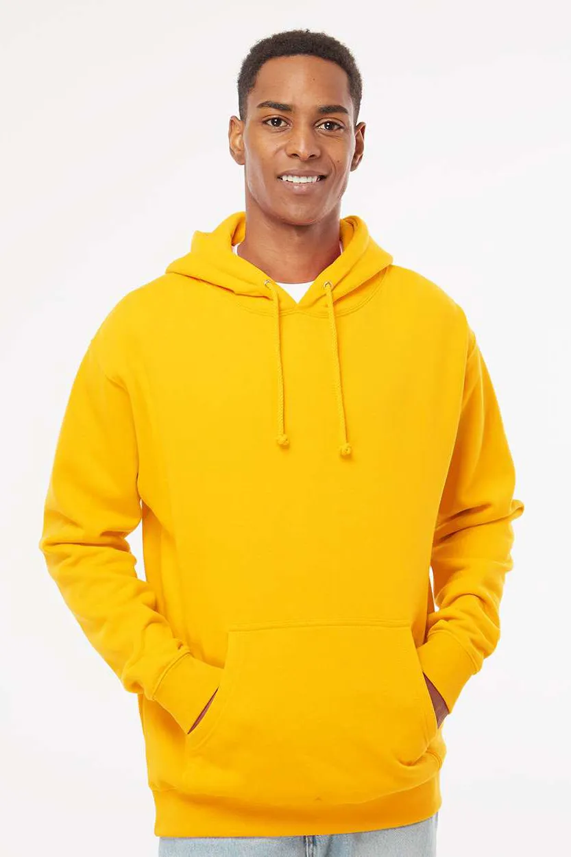 Independent Trading Company Mens Hooded Sweatshirt Hoodie w/ Pouch Pocket - Gold