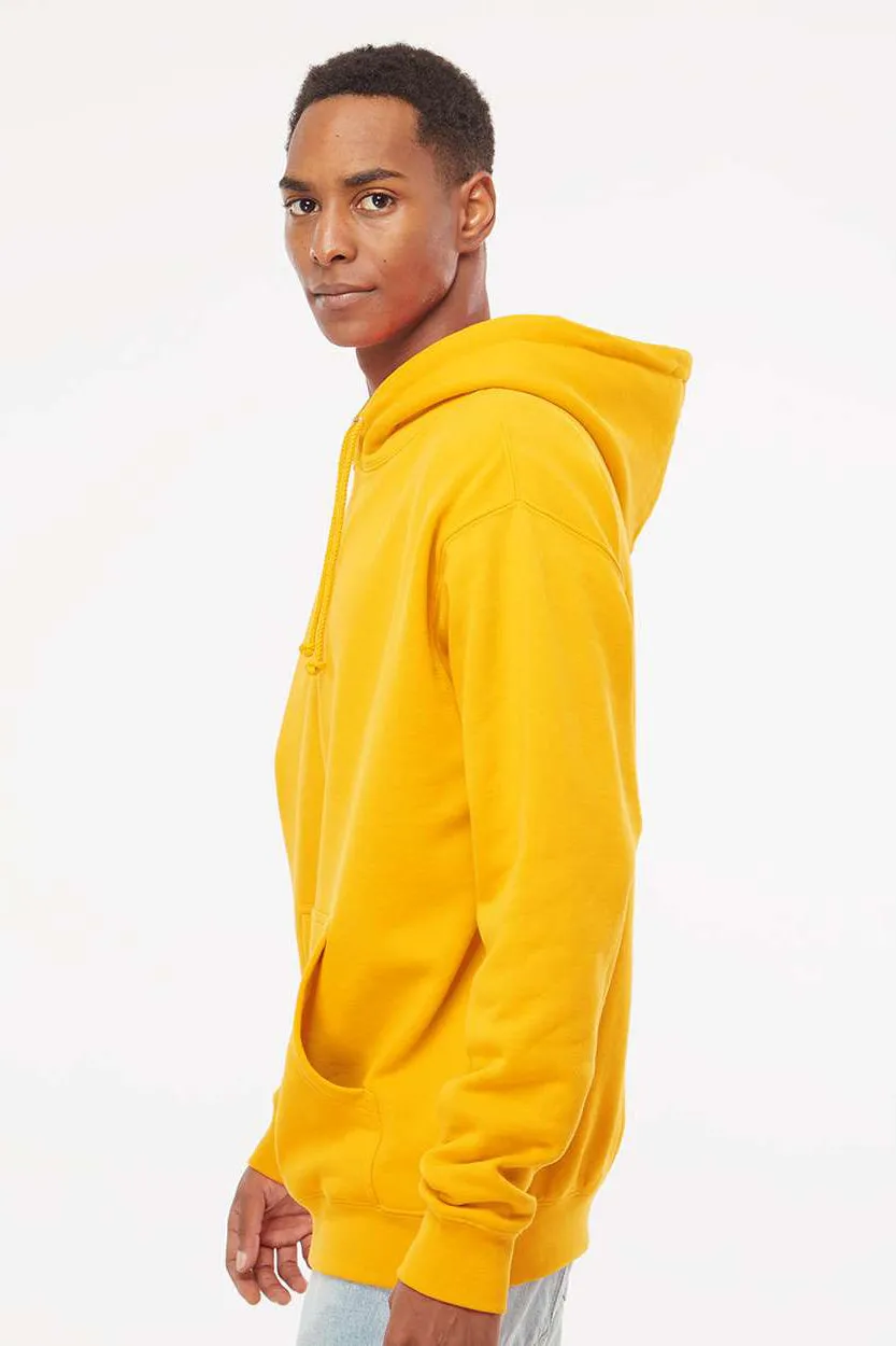 Independent Trading Company Mens Hooded Sweatshirt Hoodie w/ Pouch Pocket - Gold