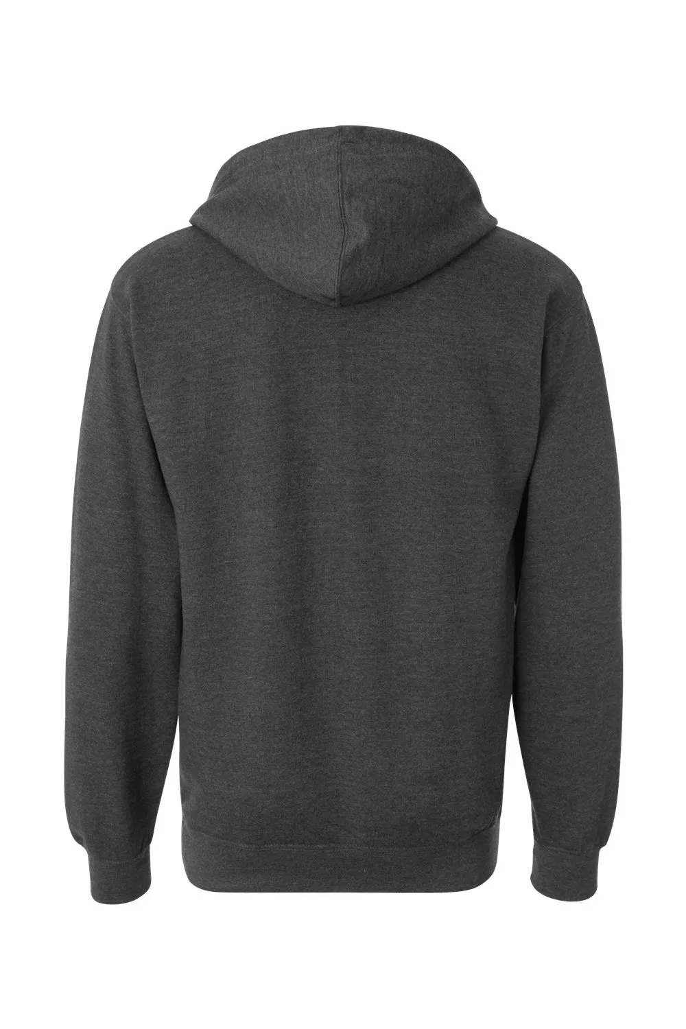 Independent Trading Company Mens Hooded Sweatshirt Hoodie w/ Pouch Pocket - Heather Charcoal Grey