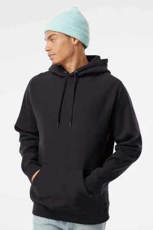 Independent Trading Company Mens Legend Hooded Sweatshirt Hoodie w/ Pouch Pocket - Black