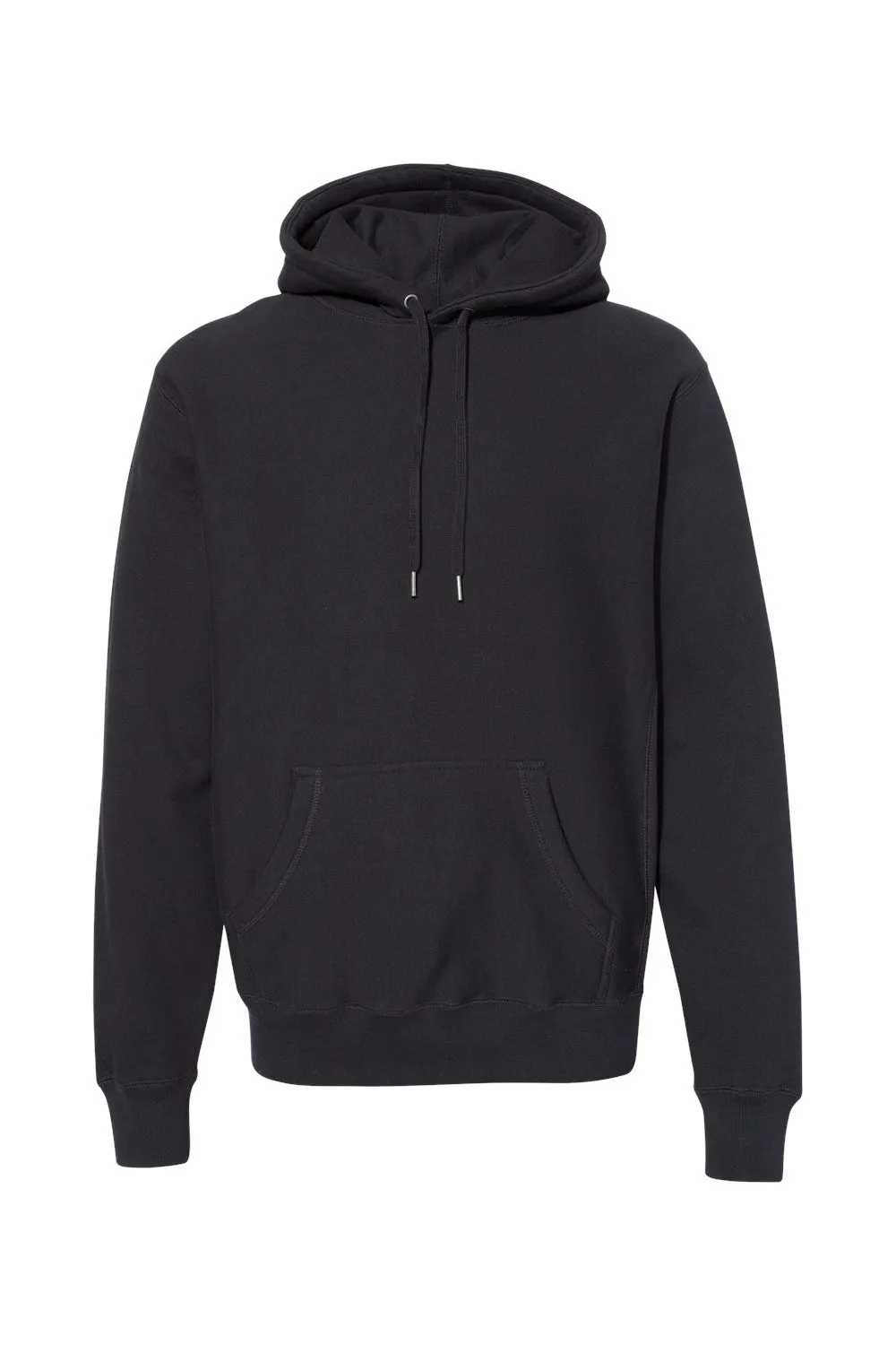 Independent Trading Company Mens Legend Hooded Sweatshirt Hoodie w/ Pouch Pocket - Black