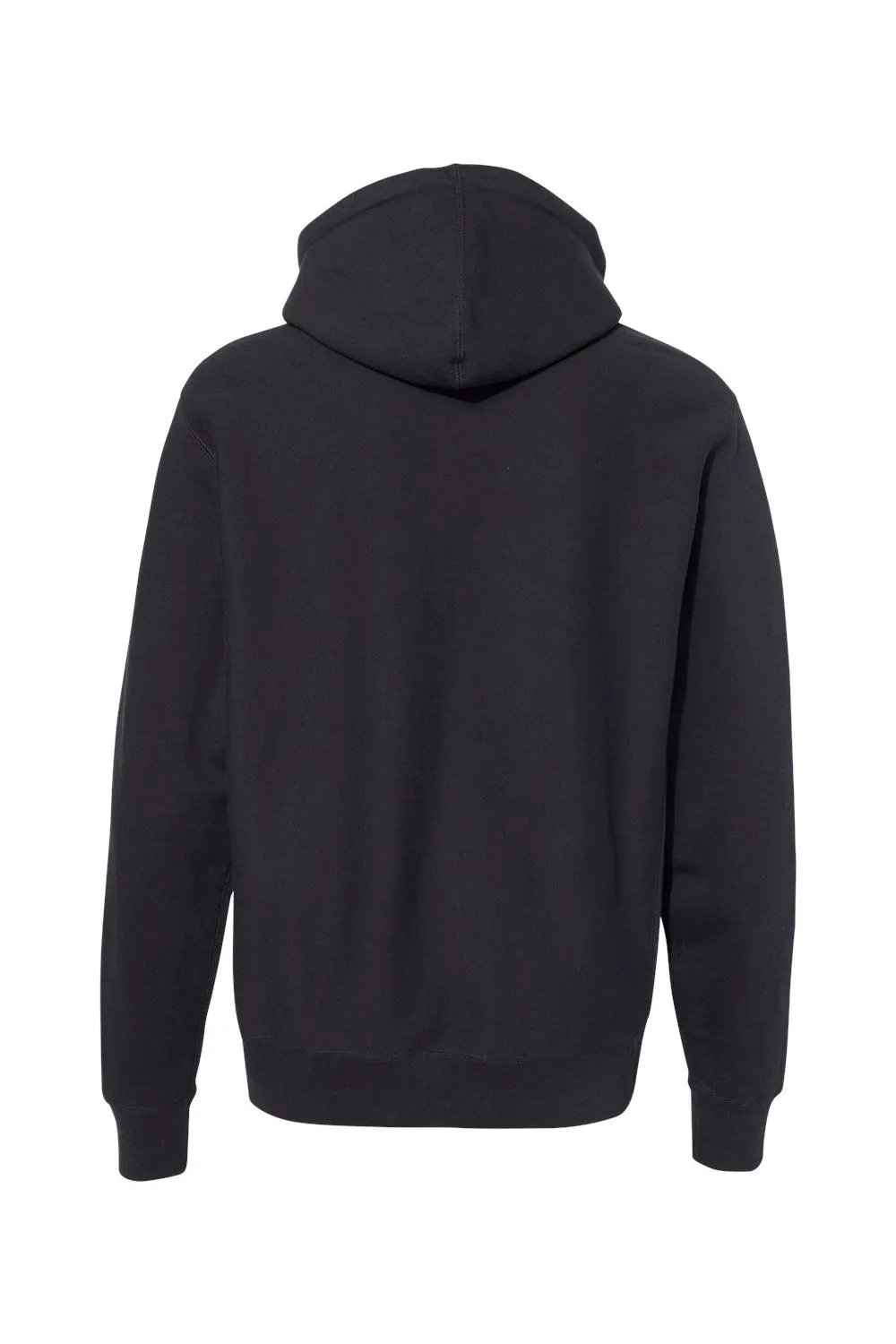 Independent Trading Company Mens Legend Hooded Sweatshirt Hoodie w/ Pouch Pocket - Black