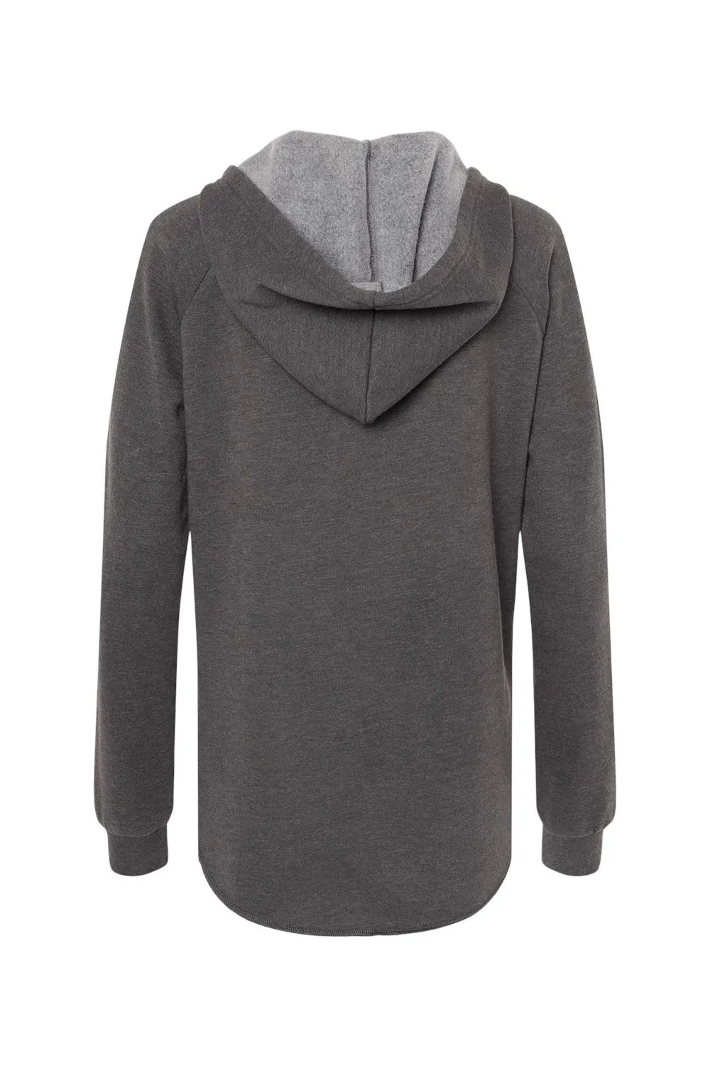 Independent Trading Company Womens California Wave Wash Hooded Sweatshirt Hoodie - Shadow Grey