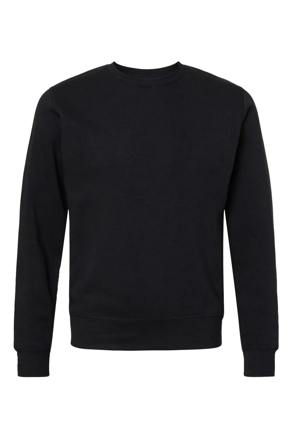 J America Mens Crewneck Sweatshirt - Solid Black