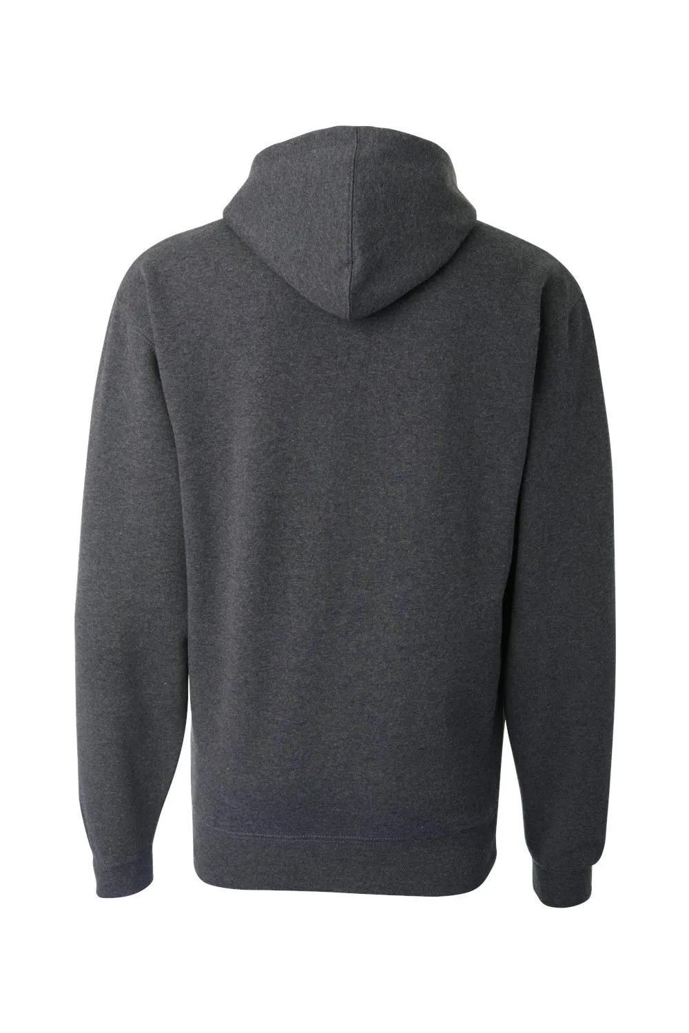 J America Mens Premium Fleece Hooded Sweatshirt Hoodie w/ Pouch Pocket - Heather Charcoal Grey