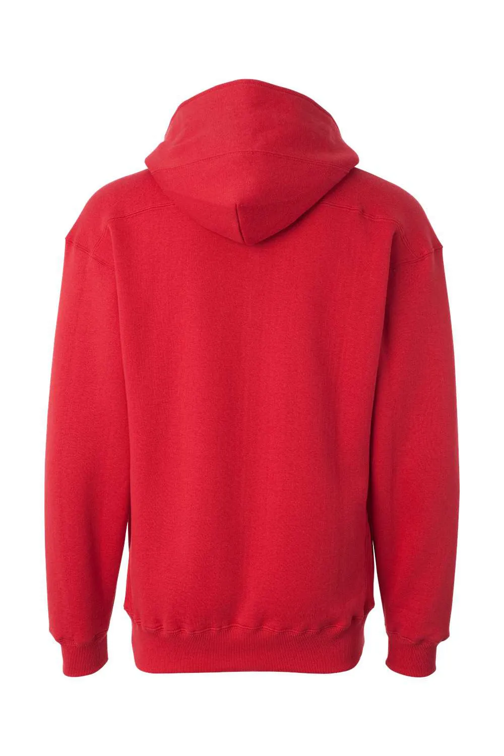 J America Mens Sport Lace Hooded Sweatshirt Hoodie w/ Pouch Pocket - Red