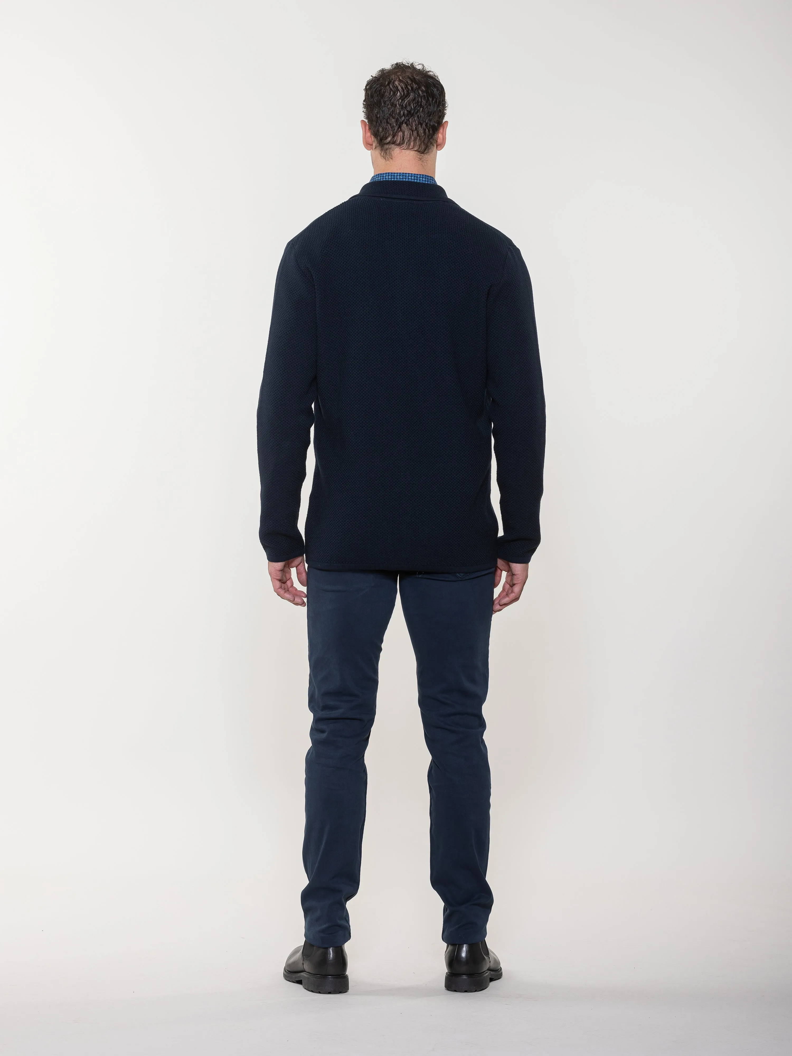 Jacquard Sweater Jacket