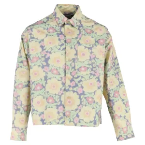 Jacquemus Papier Shirt In Floral Print Cotton
