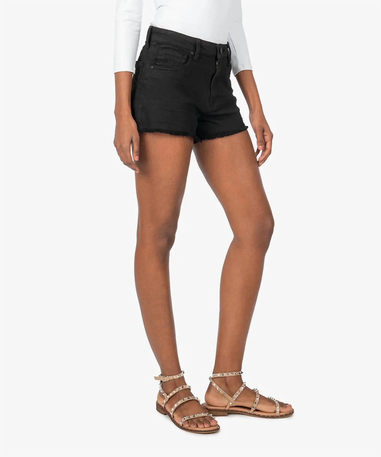 Jane High Rise Shorts In Black