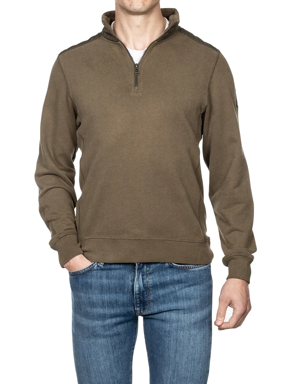 Jaxon Quarter Zip Sweater Olive