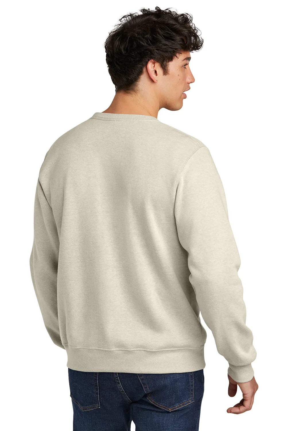 Jerzees Mens Eco Premium Moisture Wicking Crewneck Sweatshirt - Heather Sweet Cream