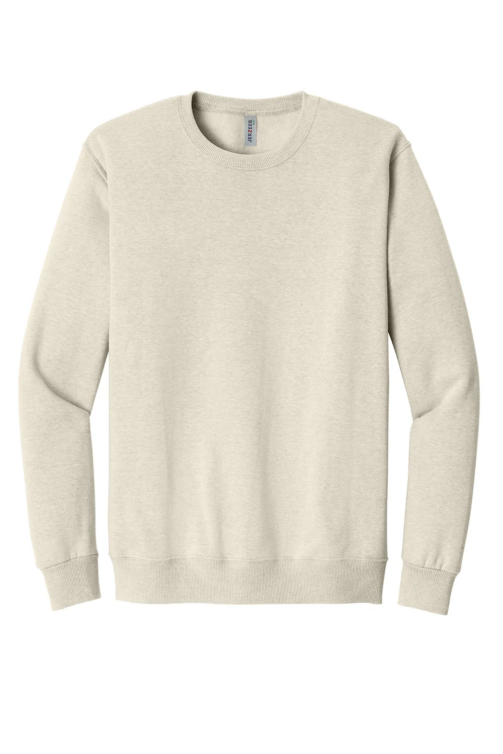 Jerzees Mens Eco Premium Moisture Wicking Crewneck Sweatshirt - Heather Sweet Cream