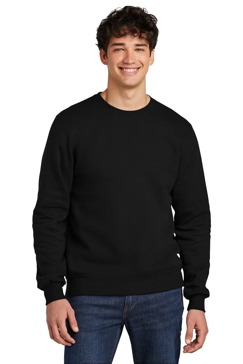Jerzees Mens Eco Premium Moisture Wicking Crewneck Sweatshirt - Ink Black