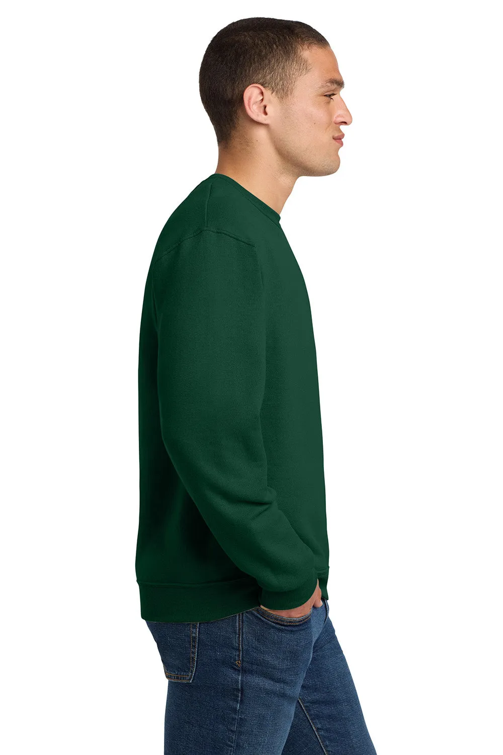 Jerzees Mens NuBlend Fleece Crewneck Sweatshirt - Forest Green