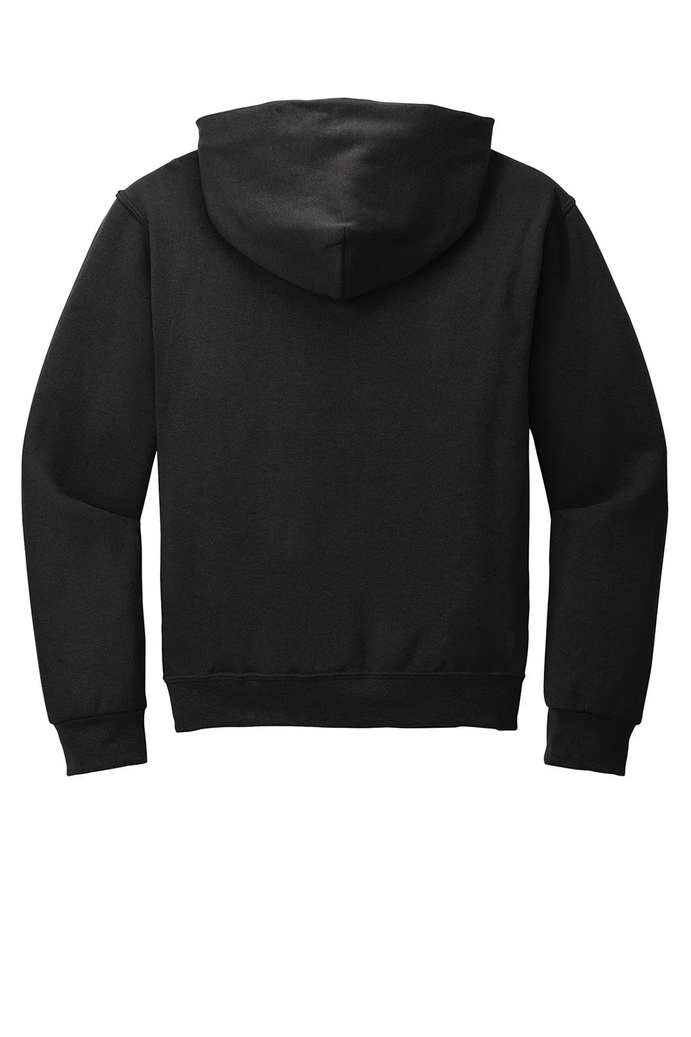 Jerzees Mens NuBlend Pill Resistant Fleece Hooded Sweatshirt Hoodie w/ Pouch Pocket - Black
