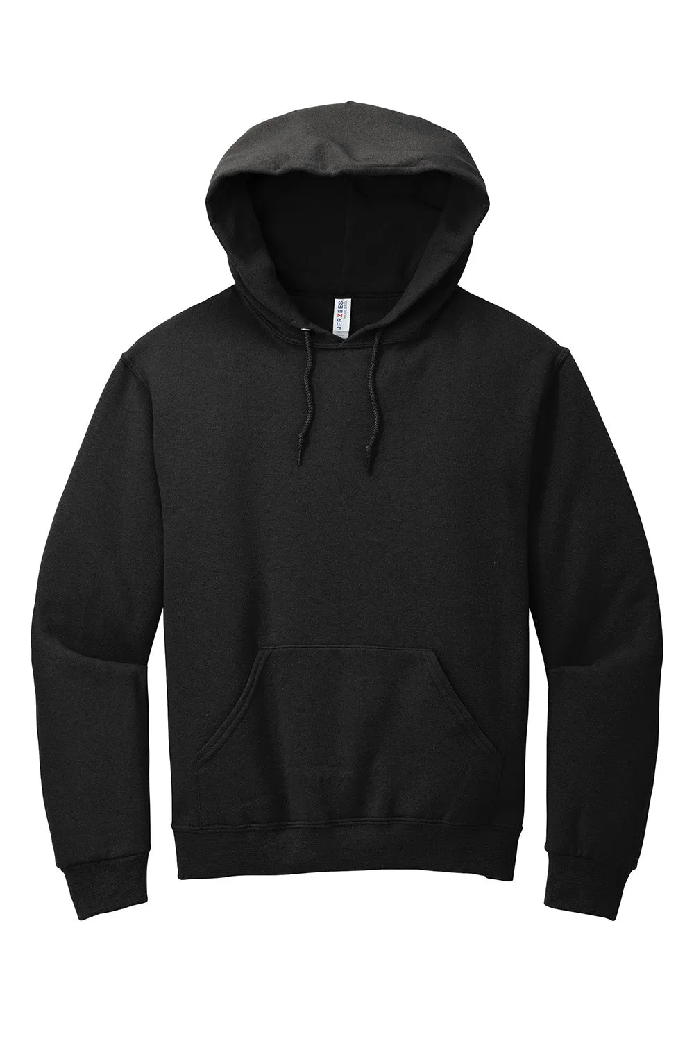 Jerzees Mens NuBlend Pill Resistant Fleece Hooded Sweatshirt Hoodie w/ Pouch Pocket - Black