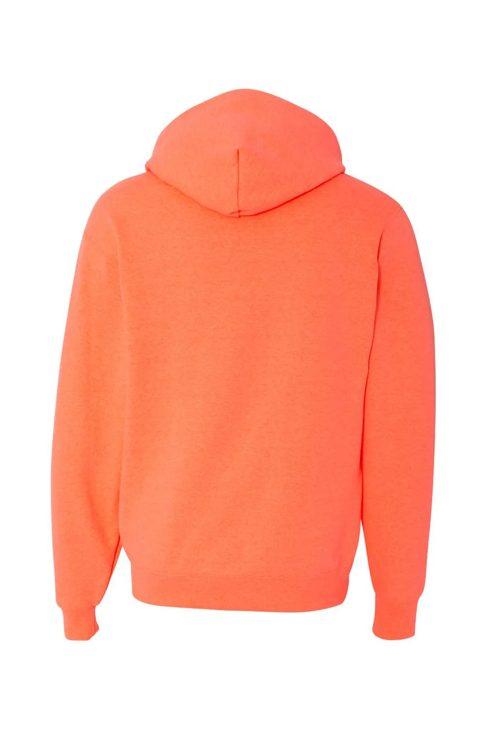 Jerzees Mens NuBlend Pill Resistant Fleece Hooded Sweatshirt Hoodie w/ Pouch Pocket - Heather Retro Coral