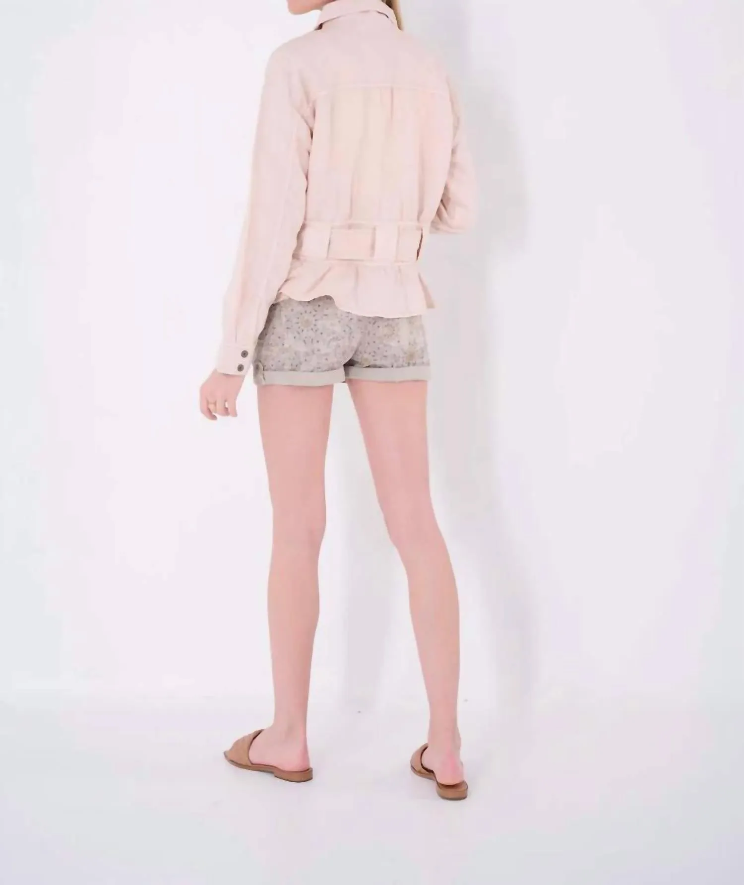 Joyce Printed Twill Short In Cloud Mandala